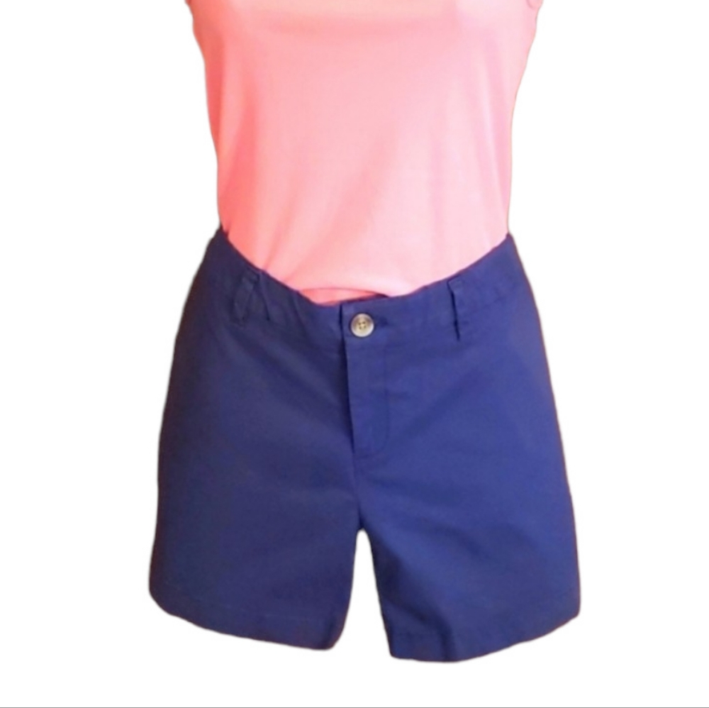 Faded Glory Dark Blue Flat Front Chino Shorts
